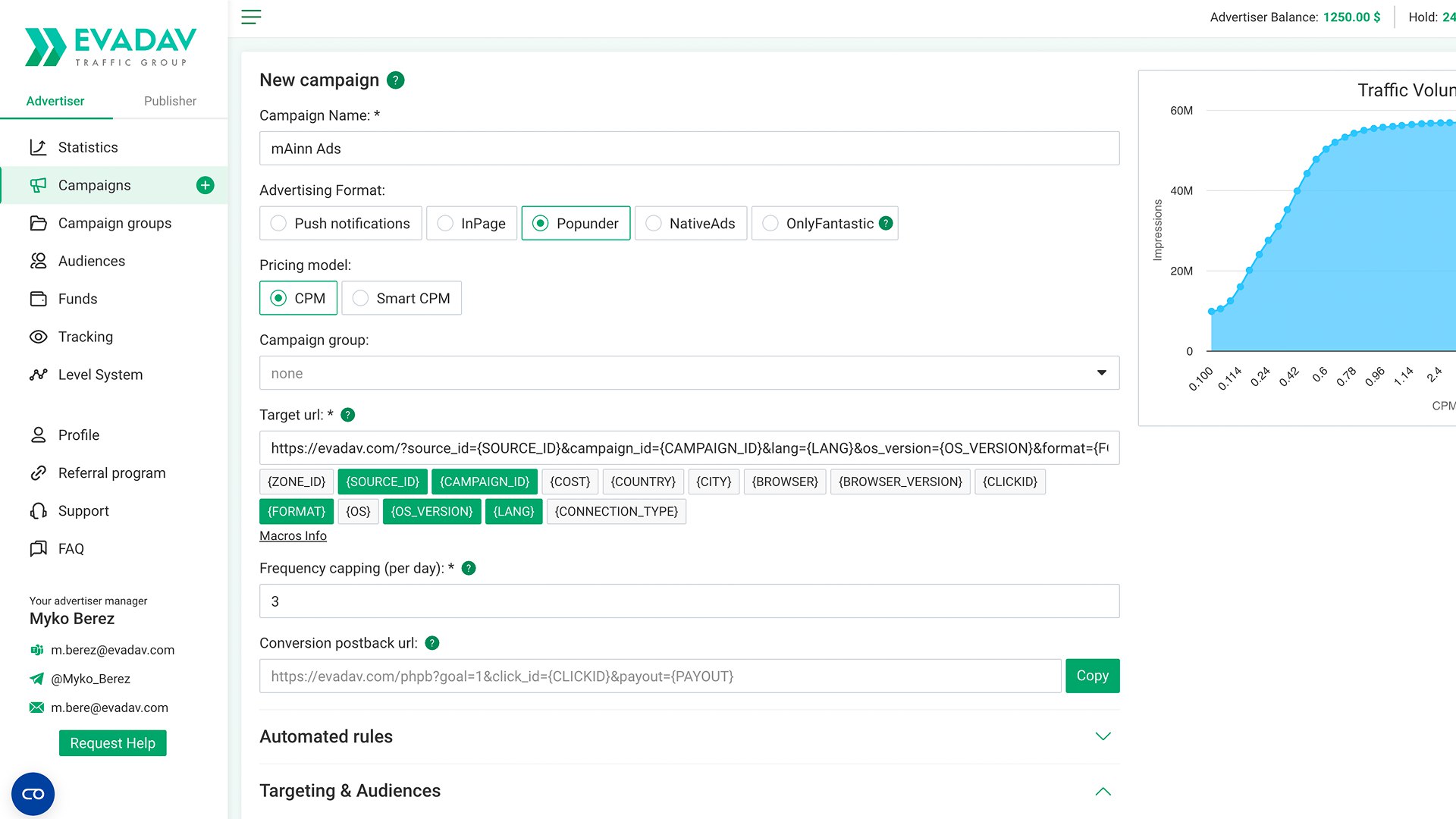 EVADAV - Ad Network