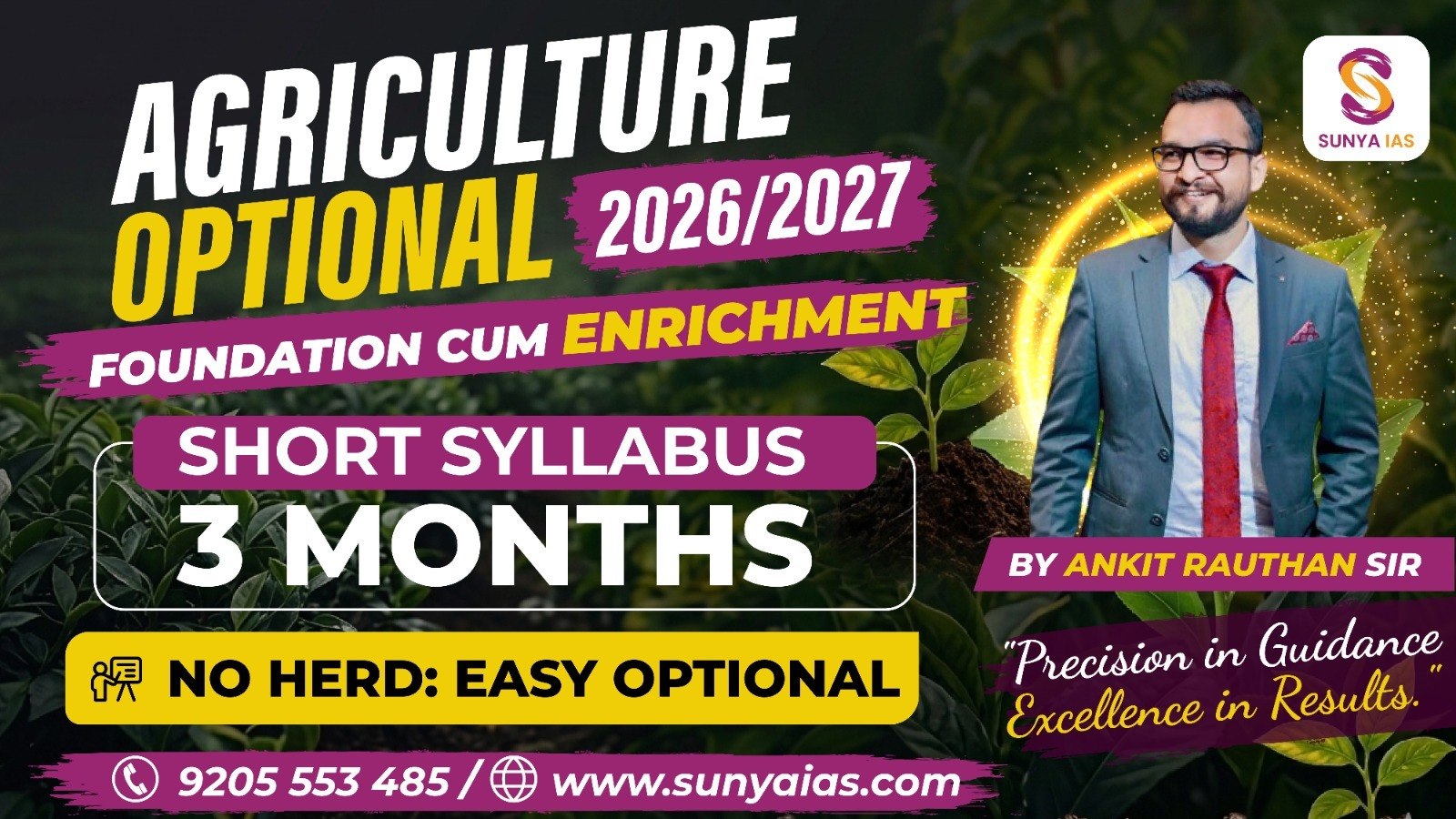 Agriculture Optional - Sunya IAS