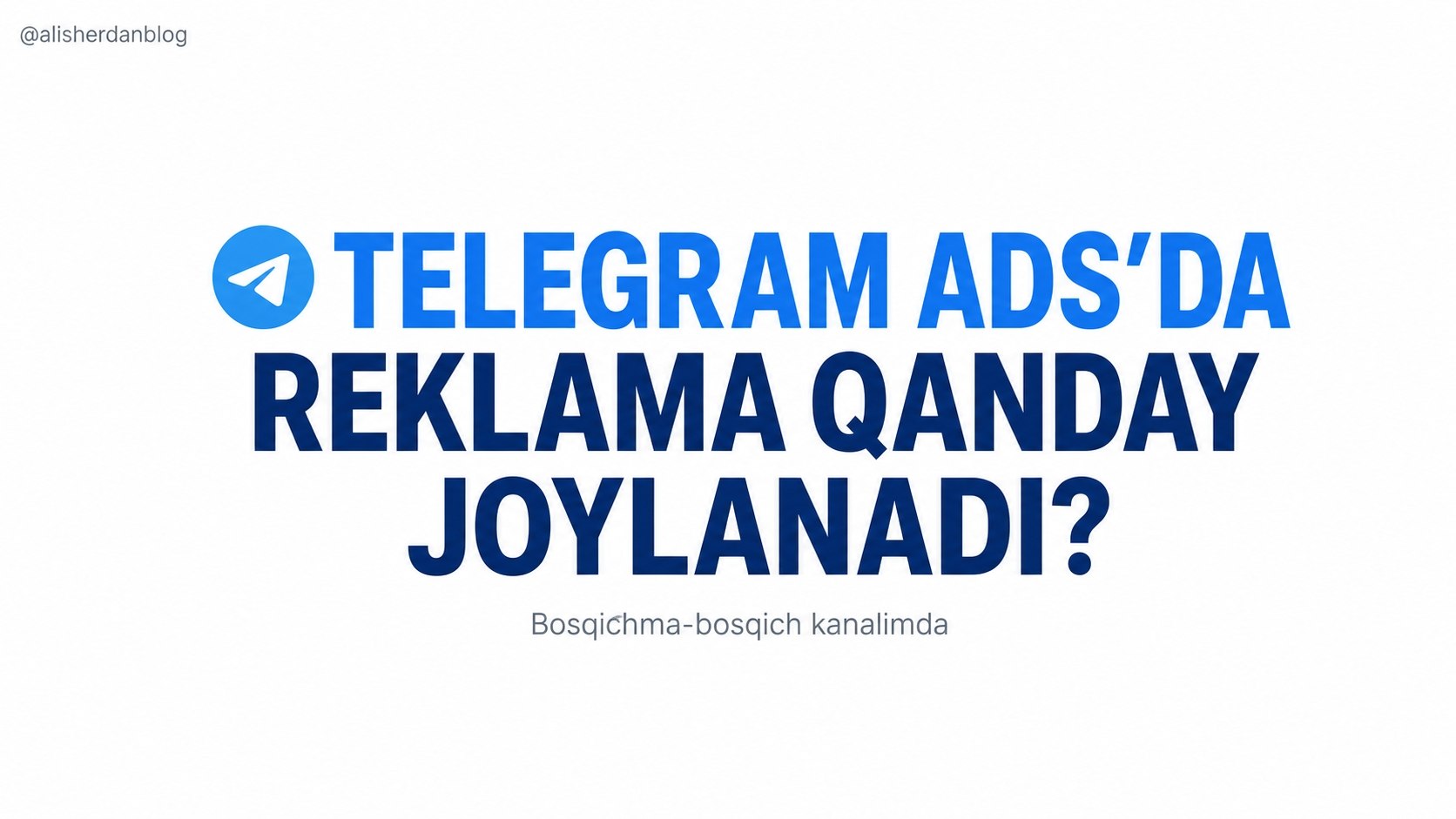 Alisher Anvarov | Telegram