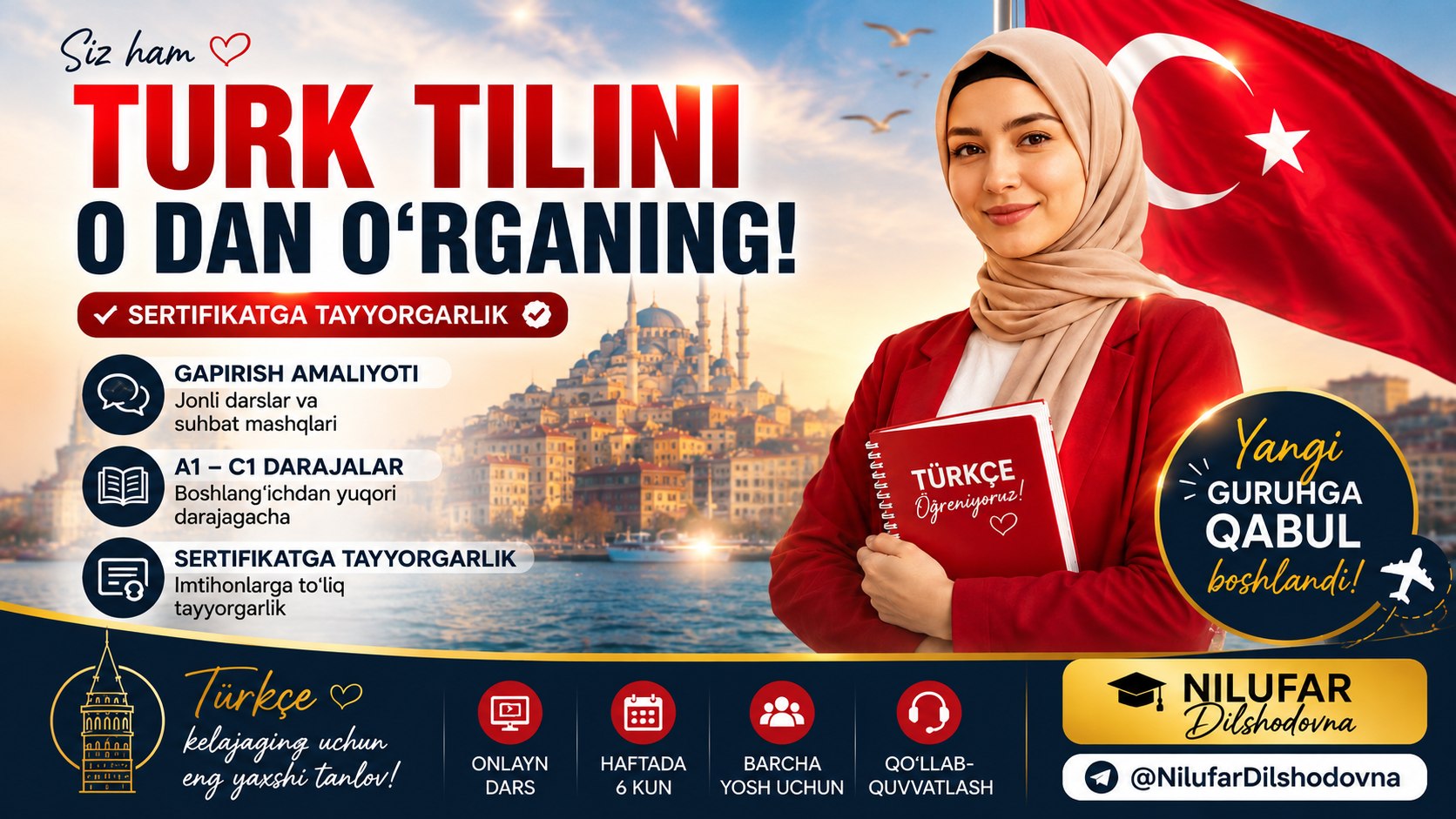 TURK TILI | Nilufar Dilshodovna 🇹🇷