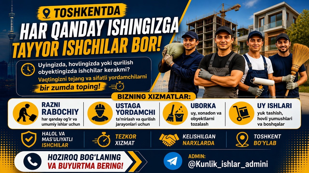 Kunlik ishlar Toshkent