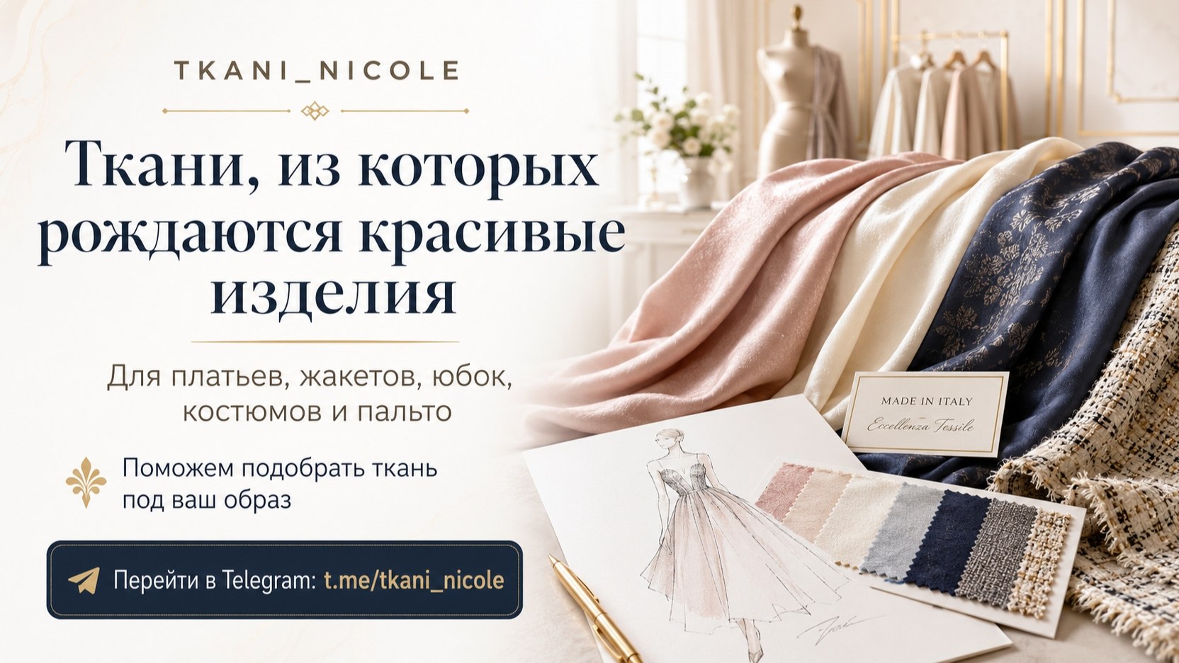 TKANI_NICOLE Итальянские ткани