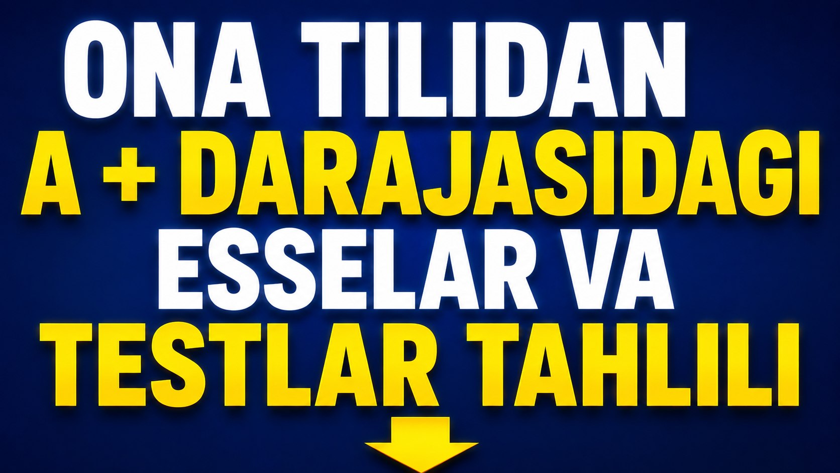 Iskandarova Ona tili Milliy Sertifikat